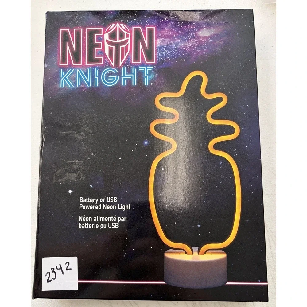 New NEON KNIGHT Neon Pineapple Light  Bx Dmg